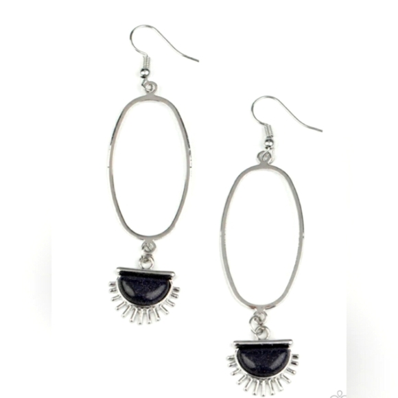 SOL Purpose Black Earrings - Picture 1 of 5